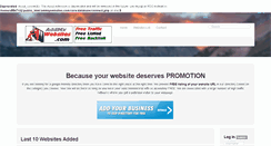 Desktop Screenshot of addmywebsites.com